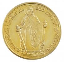 DN "Magyar aranypénzek utánveretben - 100 Pengő" aranyozott Ag emlékérem (5,5g/0.333/25mm)...