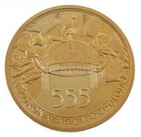2019. "Hunyadi Mátyás 1464-1490 / A koronázás 555. évfordulója" kétoldalas aranyozott Cu-N...