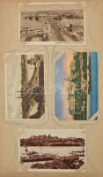 Kb. 123 db RÉGI (hosszú címzésesek is, legrégebbi 1898-as) képeslap szecessziós régi albumban, vegye...