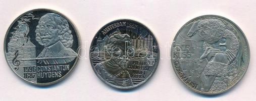 Ausztria 1997. 2 1/2E Cu-Ni "Gustav Klimt" + Hollandia 1996. 5E Cu-Ni "Constantijn Huygens" + 1997. 10E bimetál "Pieter Cornelisz Hooft" T:1,1- Austria 1997. 2 1/2 Euro Cu-Ni "Gustav Klimt" + Netherlands 1996. 5 Euro Cu-Ni "Constantijn Huygens" + 1997. 10 Euro bimetál "Pieter Cornelisz Hooft" C:UNC,AU