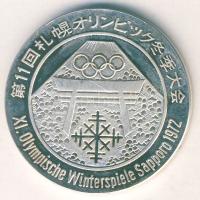 NSZK 1972. "XI. Téli Olimpia - Sapporo" Ag 14,6g T:PP