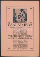 1909 Siófok-fürdőtelep, család-jegy a Velencei ünnepély és Elite Anna-bálra