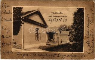 1916 Tápióbicske, Báró Bessenyey kastély. Rein J. Mihály kiadása (kopott sarok / worn corners)