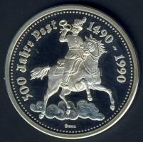 NSZK 1990. "500 éves a posta" Ag 20g T:PP