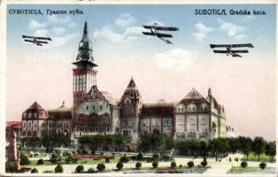 Szabadka town hall aeroplanes