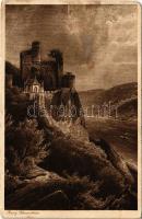 1913 Trechtingshausen, Burg Rheinstein / castle (EM)