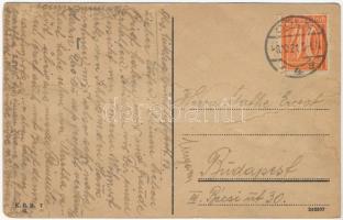 1921 Brühl, Schloß mit Spiegelweiher / castle (b)