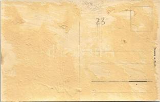 Budapest, Lánchíd budai hídfő, villamos. Taussig A. 9870. (Rb)