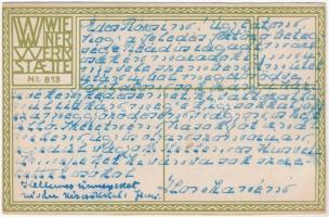 Frohe Ostern / Húsvét / Easter. Wiener Werkstätte No. 813. unsigned Fritzi Löw (r)