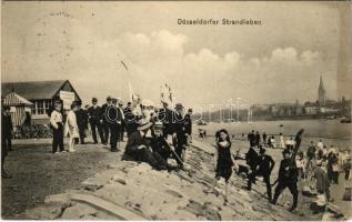 1913 Düsseldorf, Strandleben / beach life (EB)