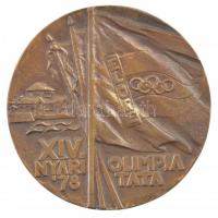 1978. XIV. Nyári Olimpia Tata 78 egyoldalas, öntött bronz Úttörő nyári olimpia emlékérem (94mm) T:1-