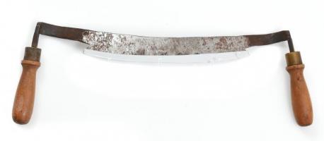 Vonókés, rozsdafoltokkal, h: 39 cm