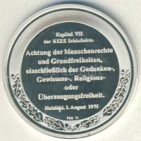 NSZK DN "A német pénz" Ag 20,2g multicolor emlékérem T:PP