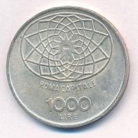 Olaszország 1970R 1000L Ag "100. évforduló - Róma a főváros" T:1,1- 
Italy 1970R 1000 Lir...