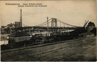 Wilhelmshaven, Kaiser Wilhelm-Brücke, Grösste Drehbrücke des Kontinents / bridge (fl)