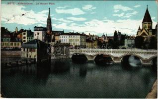 Metz, Mittelbrücke / Le Moyen Pont / bridge (Rb)