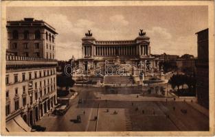 1936 Roma, Rome; Piazza Venezia e Monumento a Vittorio Emanuele II / square, monument (fl)