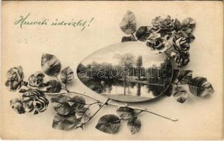 1913 Húsvéti üdvözlet / Easter greeting art postcard (EK)
