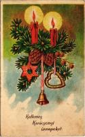 1937 Kellemes karácsonyi ünnepeket / Christmas greeting art postcard (fl)