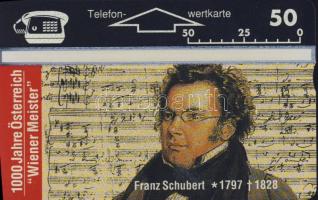 Ausztria 1996 Schubert használatlan telefonkártya