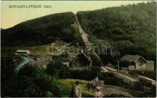 Kovászna-fürdő, Baile Covasna; sikló. Szabó nyomda kiadása / funicular railway