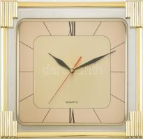 Quartz falióra, műanyag, elemmel, működő, jó állapotban, 29x29 cm