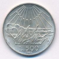 Olaszország 1965R 500L Ag "Dante születésének 700. évfordulója" T:1-,2 
Italy 1965R 500 L...
