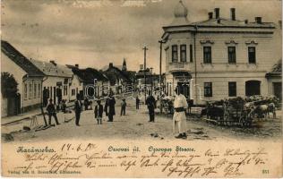 1901 Karánsebes, Caransebes; Orsovai út, Ludwig B. üzlete / street, shop