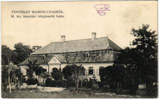 1911 Marosludas, Ludosul de Mures, Ludus; M. kir. kincstári telepkezelői lakás. Glück J. 6238. / treasury officers villa
