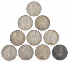 Olaszország 1958R 500L Ag "Kolumbusz hajói" (10x) T:2-3 patina, ph. 
Italy 1958R 500 Lire...