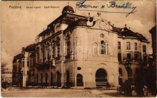 1919 Pozsony, Pressburg, Bratislava; Városi vigadó. G. Duschinsky kiadása / Stadt Redoute (fl)