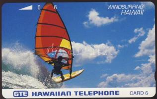 Hawaii Windsurf használatlan telefonkártya