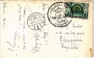 1940 Kolozsvár, Cluj; Savoy kávéház belső / cafe interior / cafenea. photo + "1940 Kolozsvár vi...