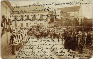 1906 Késmárk, Kezmarok; Thököly hamvainak elhelyezése október 30-án, újra temetés / funeral (reburial) ceremony of Emeric Thököly. photo (EK)