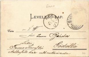 1900 Zsombolya, Jimbolia; Kolling Szálloda, Petrovics Nándor és Bervanger H. üzlete. Hagenmacher-fél...