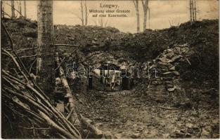 Longwy. Wirkung einer Granate auf eine Kasematte / WWI German military, effect of a grenade on a casemate (Rb)