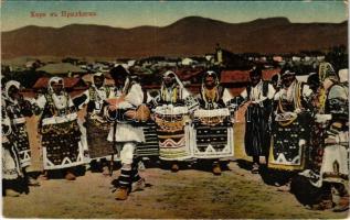 1918 Prilep, Horo / Macedonian folklore, traditional dance (EK)