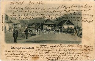 1907 Bereck, Bereczk, Bretcu; Sétatér. Bogdán F. fényképész / promenade (EK)