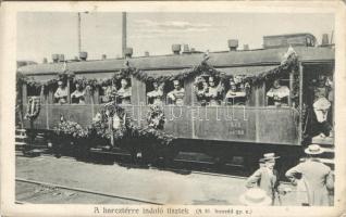 On the way to the battlefield, military WWI