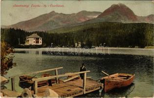 1910 Tátra, Vysoké Tatry; Szentiványi Csorbató. felvette Filla E. 1910 / Strbské pleso / lake (EK)