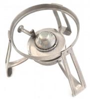 Art deco teás kanna és melegítő, állvánnyal 31 cm