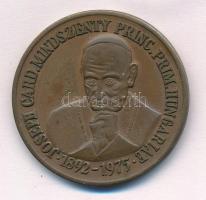 1991. "Mindszenty József Bíboros Hercegprímás 1892-1975 / Újratemetése Esztergomban" Br emlékérem latin felirattal (42,5mm) T:1-