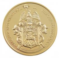 Lebó Ferenc (1960-) 1991. "Magyar Reformátusok II. Világtalálkozója" aranyozott fém emléké...