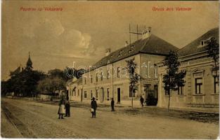 1913 Vukovar, Szálloda az oroszlánhoz, bejárat a kertbe. L.H. Freund (W.L. ?) / Hotel zum Löwen, street, entry to the garden