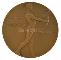 Murányi Gyula (1881-1920) 1909. Francesco Ferrer emlékére egyoldalas bronz emlékérem (50mm) T:1- HP 3691.