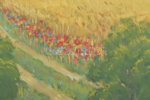 Halasi Horváth István (1904-1994): Olvasó lány. Olaj, vászon. Jelzett. 60x82 cm