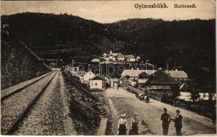 Gyimes, Gyimesbükk, Ghimes; Magyar-román határszél, vasút. Adler és fia / Hungarian-Romanian border with railway track