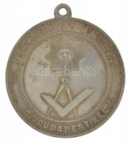 DN "5/1 877 ,,Eötvös" O Budapest kel" jelzetlen Ag, szabadkőműves páholy érem, füllel...
