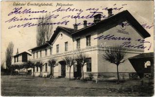 1915 Érmihályfalva, Valea lui Mihai; pályaudvar, vasútállomás / railway station (EB)