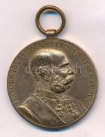 1898. Jubileumi Emlékérem Polgári Állami Alkalmazottak Számára / Signum memoriae (AVST) bronz kitüntetés mellszalag nélkül T:1-,2 patina Hungary 1898. Commemorative Jubilee Medal for the Civil State Officials bronze decoration without ribbon C:AU,XF patina NMK 250.